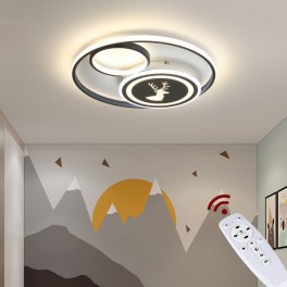 LED Deckenleuchte Kinderzimmer Ø50cm Deckenlampe mit Fernbedienung dimmbar A+