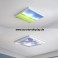 LED ceiling light 9980 with remote control light color / brightness adjustable relaxed design lacquered metal frame