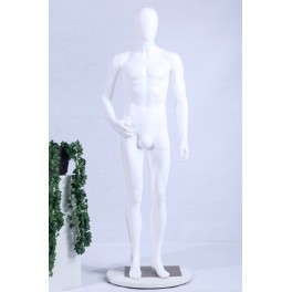 MC-1 White abstract Male mannequin  full body 