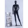 FC-4Black schwarz weibliche abstrakte Schaufensterpuppe mit Metallplatte  