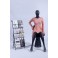 FC-4Black schwarz weibliche abstrakte Schaufensterpuppe mit Metallplatte  