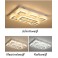 XW803 LED Deckenleuchte mit Fernbedienung Lichtfarbe/Helligkeit einstellbar Acryl-Schirm weiß/Schwarz lackierter Metallrahmen
