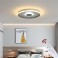 9643 LED ceiling light with remote control light color / brightness adjustable acrylic screen white lacquered metal frame