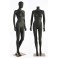 Male female abstract mannequin white or black shiny or  matt skin color man new ears nose