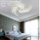 2042  LED ceiling light with remote control light color / brightness adjustable acrylic shade white lacquered metal frame