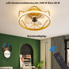 9641 LED ceiling light with remote control light color / brightness adjustable acrylic screen white lacquered metal frame