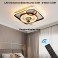  Deckenleuchte mit Ventilator  LED Deckenlampe Fernbedienung Lichtfarbe/ Helligkeit einstellbar dimmbar 8 Windgeschwindigkeit