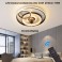 fanlight Ceiling lamp with fan 3338 LED ceiling lamp remote control light color / brightness adjustable dimmable 6 wind speed 