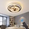 fanlight Ceiling lamp with fan LED ceiling lamp remote control light color / brightness adjustable dimmable 6 wind speed 