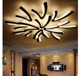 XW062 black LED ceiling light with remote control light color / brightness adjustable acrylic screen black lacquered metal frame
