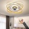 fanlight Ceiling lamp with fan 3343 gold LED ceiling lamp remote control light color / brightness adjustable dimmable 