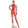 Female Abstract Doll mannequin  Electroplating red blue FC-1X FC-15R