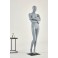 Mannequin gray matt lacquered Female nose shaped mouth