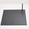 Metal plate black matt lacquered 38x38 cm 4.5 kg. With foot spike