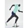 Beautiful sporty mannequin man or woman running black matt without head Beautiful and high quality