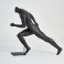 Schöne Sportliche Schaufensterpuppe Mann oder Frau laufend schwarz matt ohne Kopf Schön und Hochwertig
