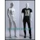 XM11-B Male abstract white mannequin 