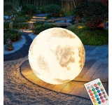 LED Gartenleuchte Kugellampe 60cm  mit Stromkabel YQ600-A Mond