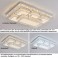 TY3019 LED ceiling light with remote control or app light color/brightness adjustable crystal edge and metal frame