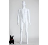  B Ware Nr.114 LM1-6 Male female abstract mannequin white matt skin color man new ears nose
