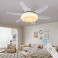 SX009-132 dark brown ceiling fan LED lighting 6 speeds, timer summer and winter mode