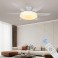 SX009-132 dark brown ceiling fan LED lighting 6 speeds, timer summer and winter mode