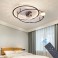 SX009-132 dark brown ceiling fan LED lighting 6 speeds, timer summer and winter mode