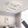 oscillating ceiling fan with LED lighting with remote control light color/brightness adjustable 6 speeds