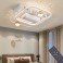 oscillating ceiling fan with LED lighting with remote control light color/brightness adjustable 6 speeds