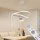 Ceiling fan with LED lighting with remote control light color/brightness adjustable 6 speeds