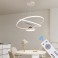 Ceiling fan with LED lighting with remote control light color/brightness adjustable 6 speeds