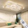 Ceiling fan with LED lighting with remote control light color/brightness adjustable 6 speeds