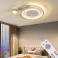 Ceiling fan with LED lighting with remote control light color/brightness adjustable 6 speeds