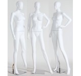 B Ware Nr.117 LF6-6 female abstract mannequin white matt color  new ears nose