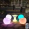 LED garden light, luminous armchair, table, economical with remote control