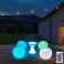 LED garden light, luminous armchair, table, economical with remote control