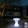 LED garden light, luminous armchair, table, economical with remote control