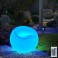 LED garden light, luminous armchair, table, economical with remote control