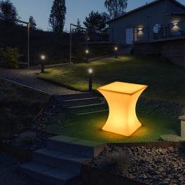 LED garden light, luminous armchair, table, economical with remote control