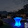 LED garden light, luminous armchair, table, economical with remote control