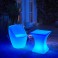 LED garden light, luminous armchair, table, economical with remote control