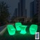 LED garden light, luminous armchair, table, economical with remote control