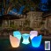 LED garden light, luminous armchair, table, economical with remote control