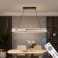 TY 8224 LED Pendelleuchte mit Fernbedienung oder App Lichtfarbe/Helligkeit einstellbar Acryl Rand und Metallrahmen