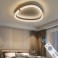 TY3019 LED ceiling light with remote control or app light color/brightness adjustable crystal edge and metal frame