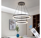 TY3019 LED ceiling light with remote control or app light color/brightness adjustable crystal edge and metal frame