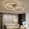 TY3019 LED ceiling light with remote control or app light color/brightness adjustable crystal edge and metal frame