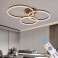 TY3019 LED ceiling light with remote control or app light color/brightness adjustable crystal edge and metal frame