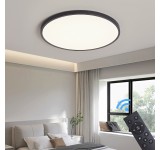 LED ceiling light XM with remote control, light color/brightness adjustable. Thin frame