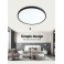 LED ceiling light XM with remote control, light color/brightness adjustable. Thin frame